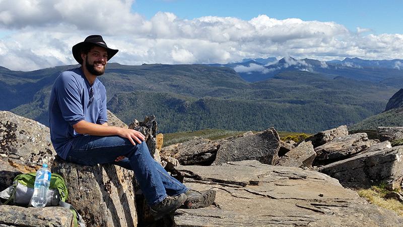 James Furlaud - postgrad field studies in the Tasmanian forests