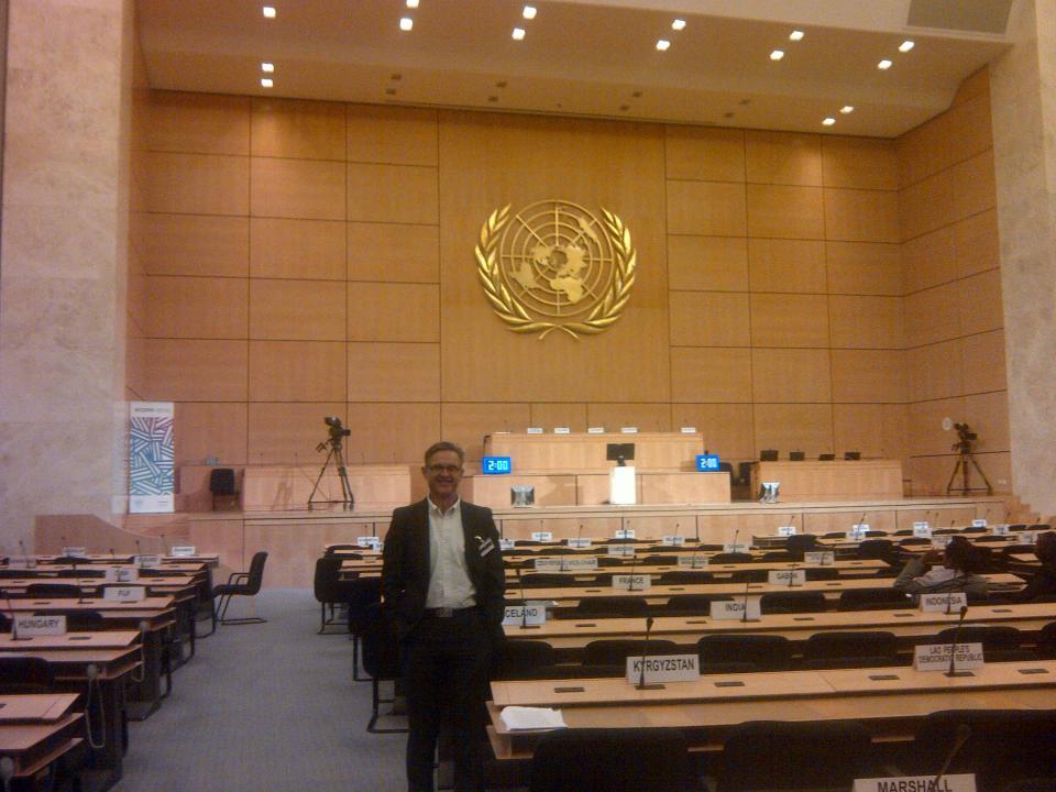 Kevin Ronan at the UN in Geneva