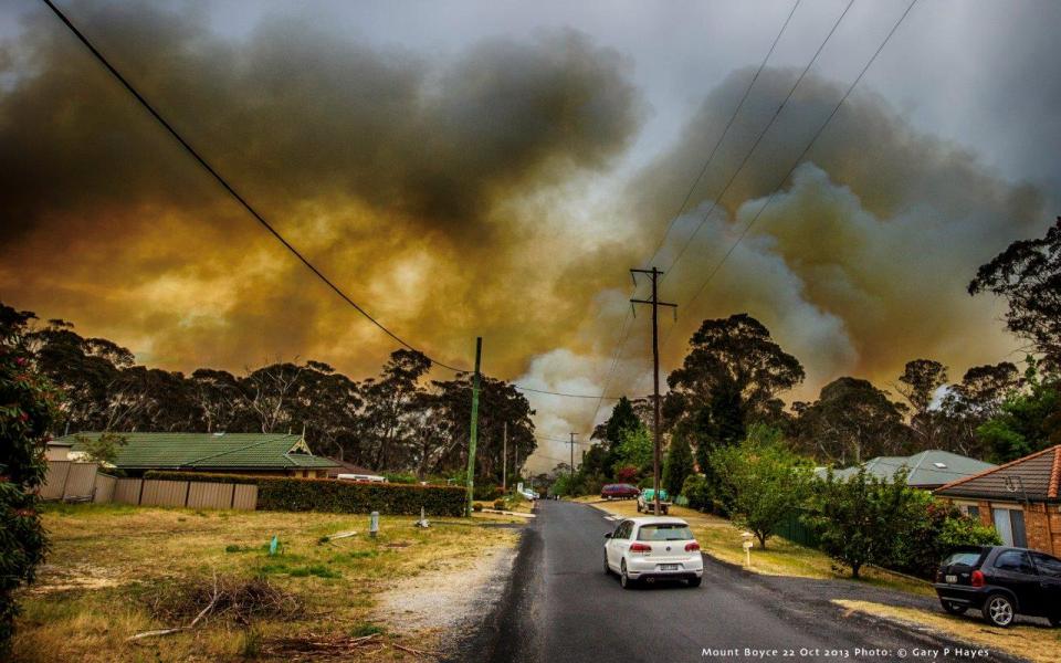 The Blue Mountains fires in 2013 have provided a wealth of research data that has helped RFS change their approach to bushfire safety. Photo by Gary P Hayes, supplied by NSW RFS.