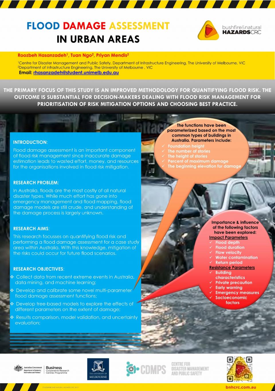 Flood damage assessment in urban areas
