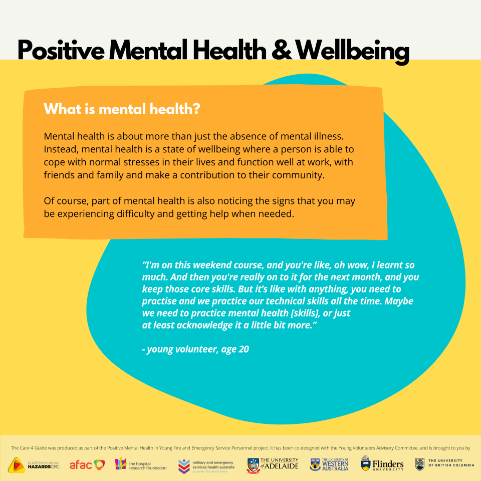 Mental Health and Wellbeing: What is Mental Health? 