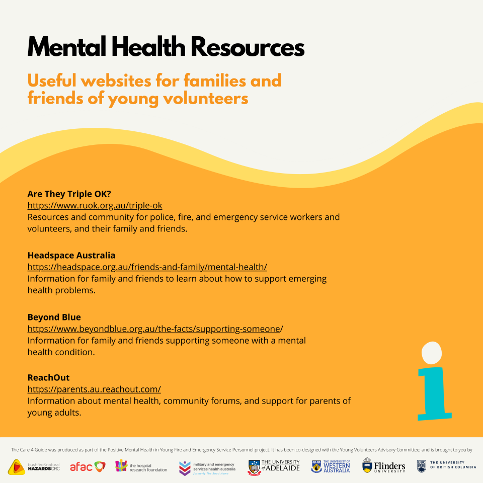 Mental Health Resources: For Families and Friends