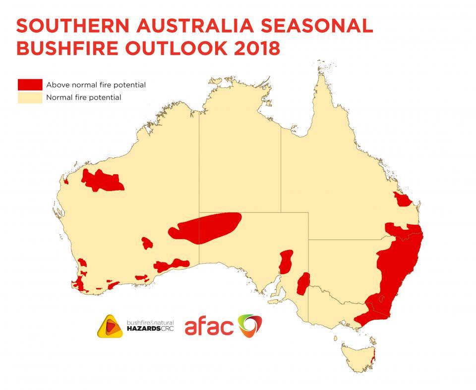 The Southern Australia Seasonal Bushfire Outlook 2018.