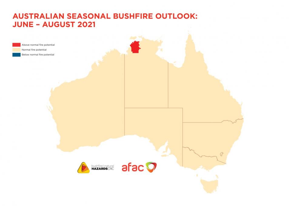 Australian Seasonal Bushfire Outlook: June-August 2021