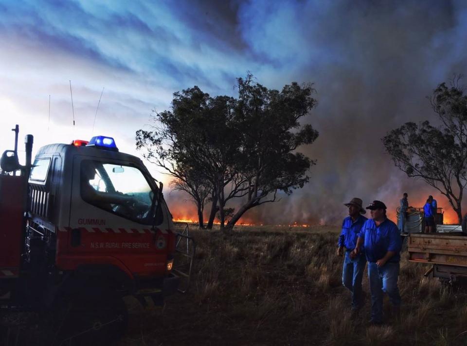 The Sir Ivan fire. Photo: Nick Moir, Fairfax Media