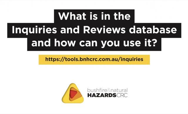 The Inquiries and Reviews database - what's in it and how can you use it?