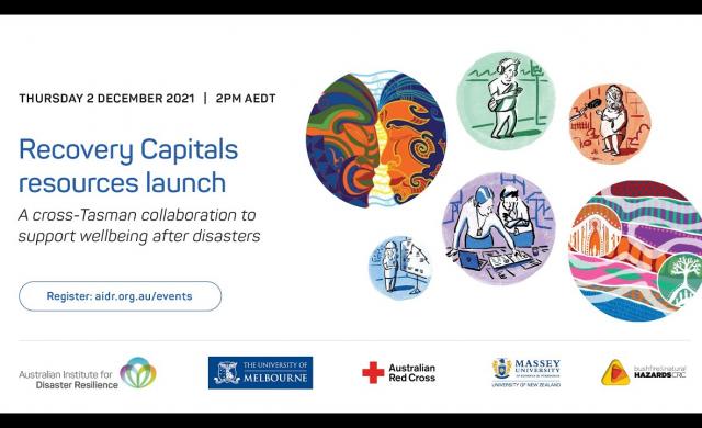 Recovery Capitals resources launch: A cross-Tasman collaboration to support wellbeing after disaster