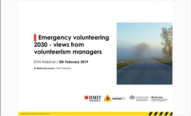 Emergency volunteering 2030 by Blythe McLennan