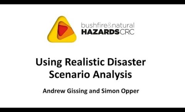 Using Realistic Disaster Scenario Analysis - Andrew Gissing and Simon Opper