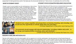 Amplifying student voice in disaster resilience education: A case study of the disaster resilience project